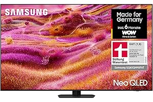 Samsung Neo QLED 4K QN90F 65 Zoll (163 cm) Mini LED, UHD Fernseher, NQ4 AI Gen3 Prozessor, Glare Free, Neo Quantum HDR+, 4K Upscaling Pro, Dolby Atmos, Knox Security, Samsung Vision AI Smart TV (2025)