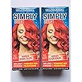 2 x Simply Bright Red Alert High Colour Permanent Hair Dye