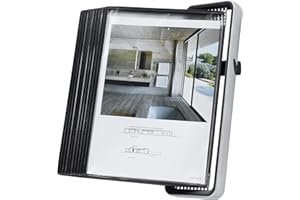 DJOIS Tarifold Es 714517 Wandhalter A4 für VEO Katalog mit 10 PVC-Hüllen schwarz