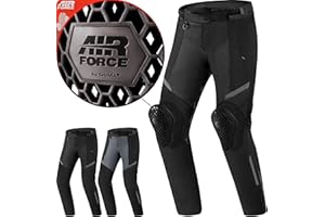 SHIMA Rush Pantaloni Moto Donna con Protezioni 4 Stagioni | Airforce Protezione Ginocchio | Pantaloni da Moto Impermeabile Estiva Tuta Giacchetta Touring (Nero, Donna, Pantalone, Taglia XXL)