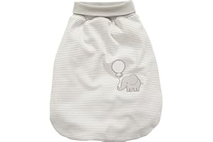 SCHNIZLER Strampelsack Baby Schlafsack elastischer Umschlagbund Ringel