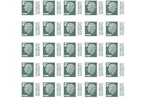 Albian Trading 2nd Class Large Letter Stamps (25 Stamps) - Barcoded Self Adhesive UK Large Letter Postage Stamps for Postage - (25 Total)