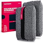 CAVEEM Body Scrub Sponge, Body Scrub Sponge, Pack of 2, Grey | Rough Exfoliation, Body Scrub to Remove Dead Skin, Bath and Bo
