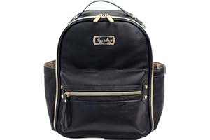 Itzy Ritzy Women's Mini Diaper Bag, Black, 29.21x19.05x34.93 cm (Pack of 1)