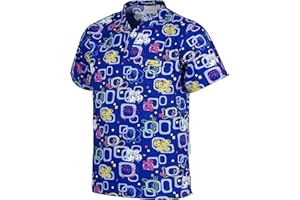 Work Team Casaca Manga Corta con un Bolso de Pecho, Estampado Mariposas. Hombre