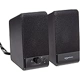 AmazonBasics Computer Speakers for Desktop or Laptop PC | USB-Powered
