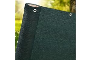 PRO-TEC GARDEN PRODUCTS Pro-Tec 220gsm Garden Fence screening Privacy Screens Balcony Windbreak Netting 95% Shade Green Black Brown 2m x 10m
