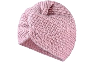 MFAZ Morefaz Ltd Donne Cappello Chemo Hat Turban Lana Mohair a Maglia Headwear Cross Twist