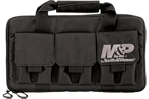 SMITH & WESSON S&W 110-029 Maletin Pro TAC Kurzwaffe, doppelt, schwarz, einzeln, Schwarz, Única, 110-029