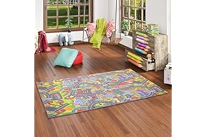 Snapstyle Alfombra Infantil Little Town 3D Gris en 24 Tamaños