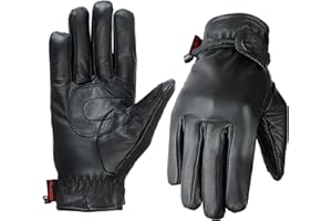 Islero Premium Leather Casual Formal Gloves Motorbike Motorcycle Driving Riding Fashion All Weather Winter Men Dress Retro Gloves