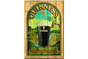 Nostalgic Guinness Wooden Sign With Taste Of Ireland And Pint Design