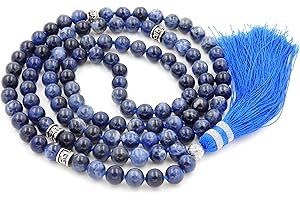 GENERIC Fukugems 108 Mala Tibetano Collana per Donne Uomo, Mala Bracciale Buddista, Meditazione Mala