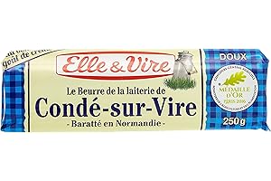 Elle & Vire Le beurre de la laiterie de Condé-sur-Vire, doux - La plaquette de 250g