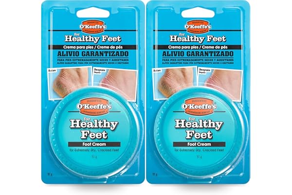 O'Keeffe's Healthy Feet - Crema para pies secos y agrietados - Pack 2uds - 2 x 91g