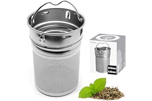 amapodo Filtre à thé pour thé en vrac - Tamis à thé, Filtre à thé en acier inoxydable, Filtre à thé en forme d'œuf avec poignée pour Théière, Tasse, Bouteille de thé
