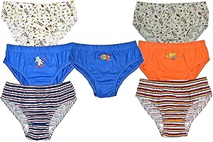 Thingimijigs Lot de 7 paires de slips en coton mélangé à motifs spatiaux pour garçon