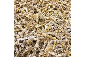 SPARKLEWARE ShredCo 2KG Natural Kraft Shredded Paper Shred Zigzag/Crinkle Cut for Gift Box/Hamper Fill 3-4mm Wide Cut (2KG)