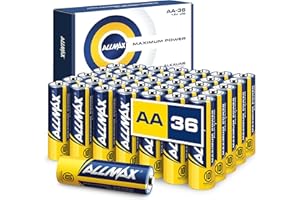 ALLMAX BATTERY Allmax AA (LR6) Maximum Power Alkaline Double A Batteries (36 Count) – Ultra Long-Lasting, Leakproof Design, 10-Year Shelf Life, Maximum Performance (1.5V)