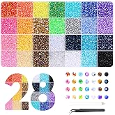 30000 Piezas Bedazzling Kit, 24 Colores 3mm Diamantes | Flatback Resin Sparkling Diamonds for Crafts with Wax Pen and Picker
