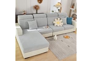 MINGPINHUIUS Stretchigt, universellt, elastiskt, halkfritt soffkuddfodral, sofföverdrag, L-formad soffa, schäslong
