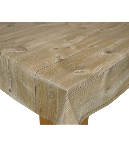 Rustic Wood Effect Vinyl Tablecloth - 2 Metres Kenya