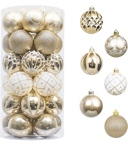 Valery Madelyn kerstballen 20 stuks 6cm kerstballen, boskoper en goud