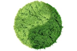 PRZRAO Mousse Artificielle pour Décoration, Artisanat et Aquarium - 100 g (Vert Clair + Vert)