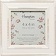 Hampton Frames PALOMA 4x4 (10x10cm) White Square Picture Photo Frame Glass PAL301944W
