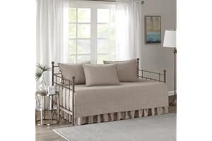 Comfort Spaces Set, Microfiber, Taupe, Daybed (75"x39")