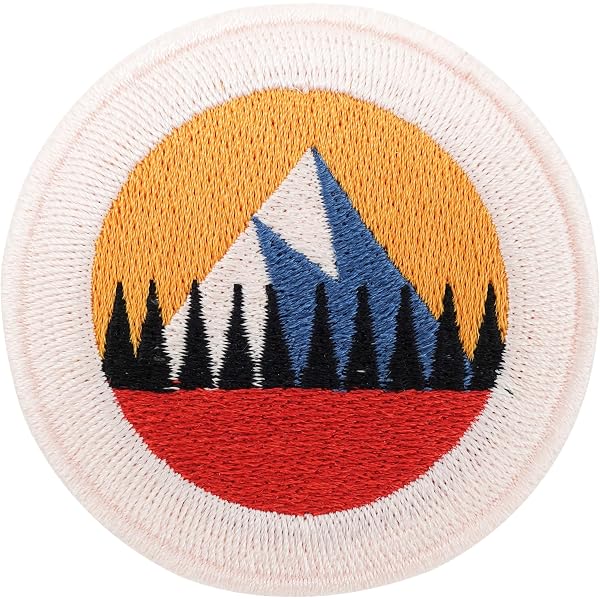 Velcro Patch 'River In The Mountains' – Outdoor Patch Voor Rugzak, Jas, Hoed – Inclusief Extra Klittenbandlus