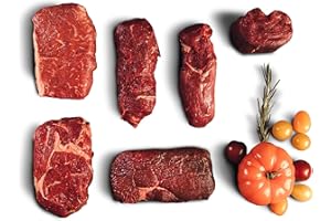 ‎BÜFFEL BILL BÜFFEL BILL Tasting Box S - 1kg | Filet Medaillon, Steaks, Rib-Eye, Rumpsteak & Hüftsteak I Zart-saftige Büffelfleisch Cuts I Perfekt zum probieren
