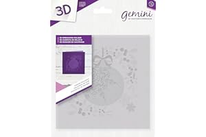 Gemini GEM-EF6-3D-YD Yuletide Dekoration 3D Präge Ordner 15.2 x 15.2 cm, Plastic, Transparent, 6 x 6-Inch