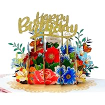 Pop-Up Muttertagskarte Mit Hund & Sonnenblumen – 15,2x20,3 Cm, Inkl. Umschlag & Notizkarte