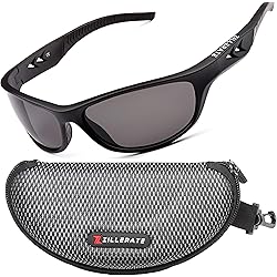 ZILLERATE Occhiali da Sole Sportivi Polarizzati per Uomo e Donna, Ciclismo, Pesca, Golf, Corsa, Guida, Vela, Sci, Protezione UV400, Montatura TR90 Leggera e Avvolgente, Accessori con Custodia Rigida