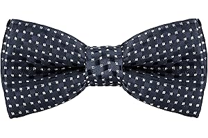 BomGuard noeud papillon enfant garçon bébé,noble à petits carreaux à pois lié à motifs
