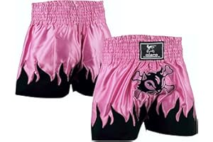 ISLERO FITNESS Islero Short pour femme Rose Muay Thai Combat MMA Kick Boxing Grappling Arts martiaux UFC Cage Combat Short pour femme