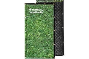 LTCANOPY Barrera de sonido al aire libre de 39.37 x 78.77 pulgadas, manta insonorizada, manta de sonido, barreras de ruido en sitios de construcción, aire acondicionado, estadios y fábricas, etc.