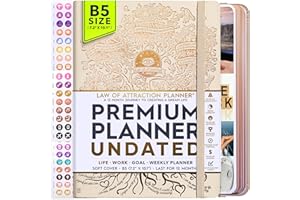 FREEDOM MASTERY Life Planner - Undatiertes Deluxe-Wochen- und Monatsplaner, eine 12-monatige Reise zur Steigerung von Produktivität und Glück, Lebensorganisator, Dankbarkeitsjournal, Law of Attraction Planner