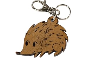 Etabeta Artigiano Toscano - Portachiavi in Pelle Conciata al Vegetale-Cuoio - Serie Animali del Bosco di Anna B. - Made in Italy