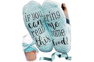 LUXE LIFESTYLE Gifts for Her - Funny “If You Can Read This Bring Me Some Tea, Wine & More!” Cupcake Socks - Birthday Gifts for Women