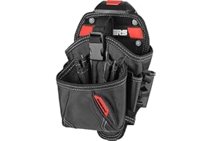KIRNER Diggers Tools - Akkuschrauber Holster Werkzeugtasche - [ Größe L ] Flexibel Kombinierbare Werkzeugtasche Gürtel - Hochwertige Gürteltasche Werkzeug für Elektriker, Dachdecker & Zimmerer