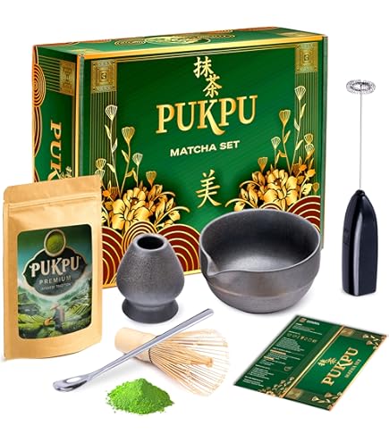 Kit Matcha Céramique Kit Matcha Complet 5 Pièces - Fouet, Bol Céramique, Cuillère - - Qualité Supérieure Cadeau Thé Japonais