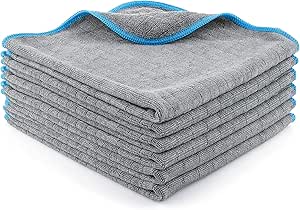 LICARGO® 6X Panni in Microfibra da 380 gsm - Ultra Assorbenti, Morbidi e Delicati - Panni in Microfibra Privi di Lanugine - Panni Microfibra Auto Professionale Panno in Microfibra per Auto - 40x40cm