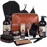 Bartpflegeset für Männer - Beard Growth Kit - Beard Oil, Beard Balm in Bart Set - Bart Pflegeprodukte Set - Bart Set für Männ