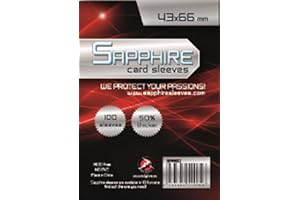 RED GLOVE 100 Sleeves Sapphire MINI CHIMERA 43x66 Bustine Protettive x Giochi da Tavolo