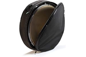 JL SPORT Strapazierfähige Tasche für Pandeiro Drum Tamburin Samba Brasil Musikinstrumente 25,4 cm – Schwarz