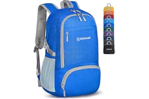 ZOMAKE Ultralekki Składany Plecak 30L,Mały Plecak,Wodoszczelny,Plecak Turystyczny,Pakowany Plecak Dla Kobiet I Mężczyzn,Do Wspinaczki,Na Kemping Aktywności Na Świeżym Powietrzu