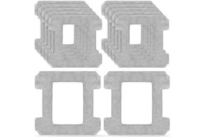 NIXOOT 12 sztuk podkładek do czyszczenia okien ECOVACS WINBOT W2 Omni / W2 / W1 Pro / W1 Pro / W1 robot do mycia okien, zmywalne ściereczki z mikrofibry skutecznie czyszczą plamy i kurz z okien