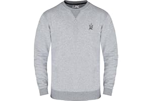 JRC JUST ROYAL CLOTHING JRC Mens Fleece Crewneck Sweatshirts & Pullovers, Round Neck Long Sleeve Jumper, Sweater for Sports & Workwear